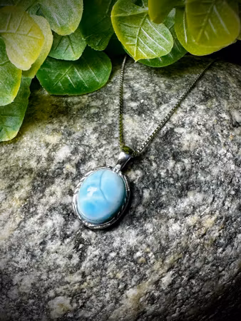 Larimar Hänge 925 Sterling Silver
