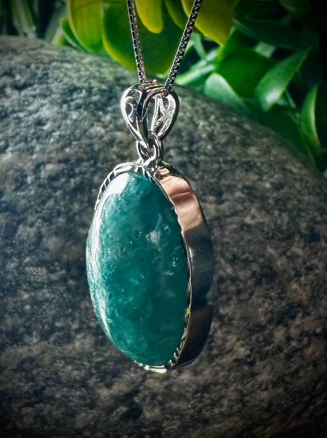 Smaragd Hänge 925 Sterling Silver