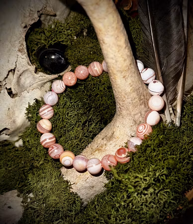 ”Hjärtats Väktare” Medicin Agat Armband | 8 mm