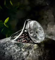 Enhydro Kvarts Ring | 925 Sterling Silver