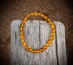 Fossil Bärnsten Armband