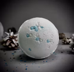 Badbomb Blåbär med Snöflingor