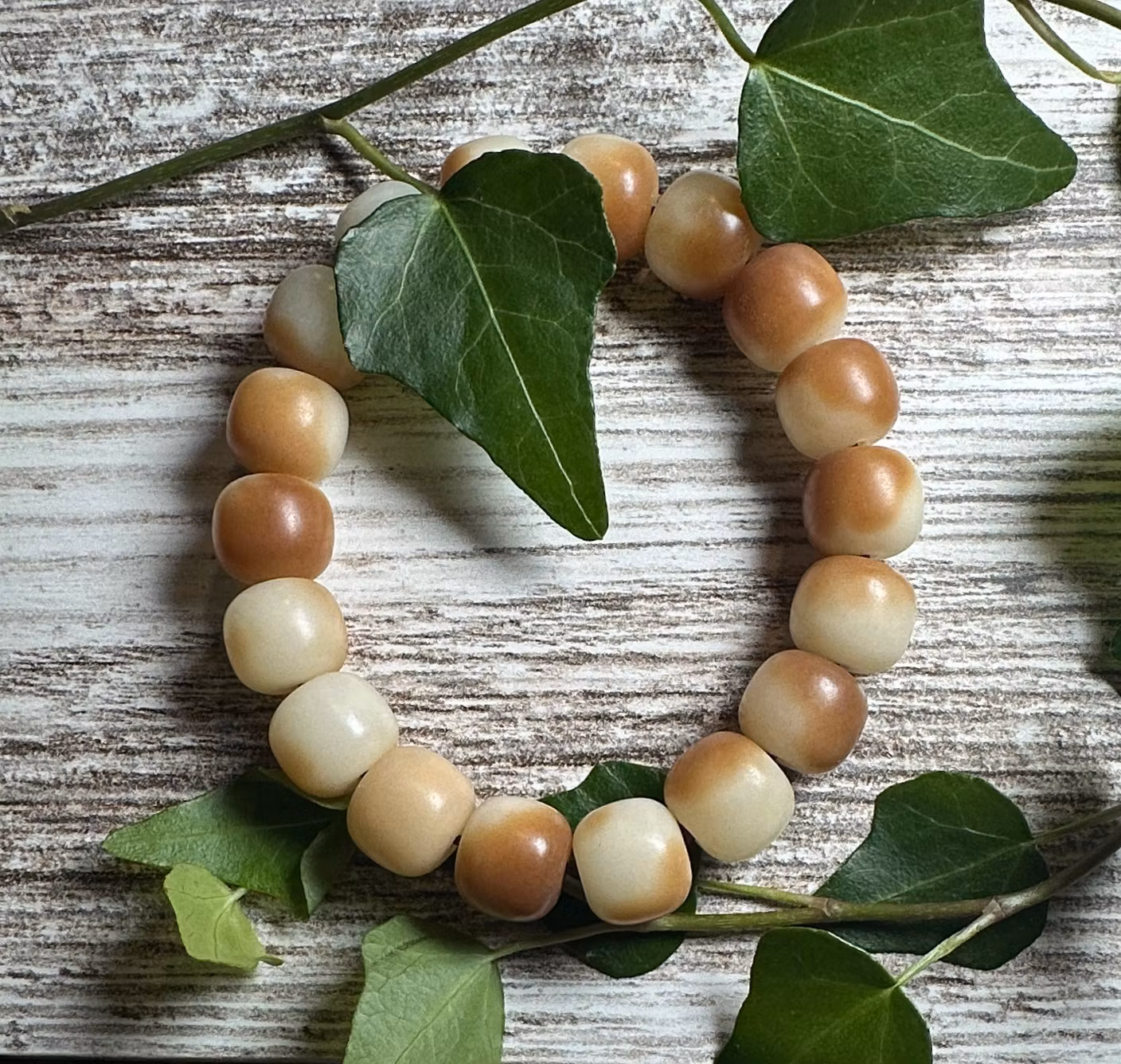 Naturlig Bodhifrö Armband | 12 mm