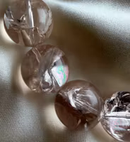 Rosa Samadhi Himalayakvarts Armband | 16-17 mm