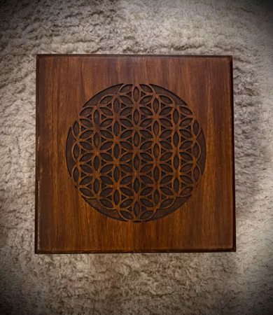 Altarbord | Flower Of Life | Akacia Trä