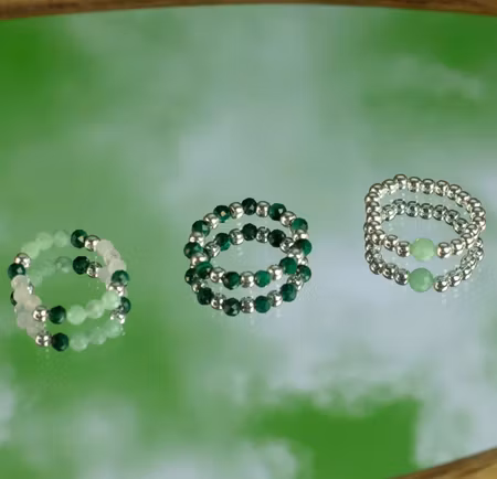 NYMPH Pärlringar | Forest Spirit Silverpläterade