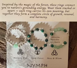 NYMPH Pärlringar | Forest Spirit Silverpläterade