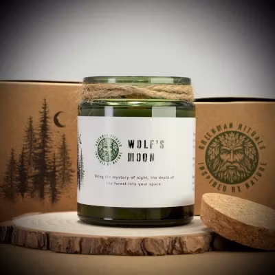 Greenman Rituals Wolf’s Moon | Doftljus av Sojavax