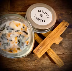 Muppi-Santo ”For The Shit Sage Won’t Do” Palo Santo Manifestationsljus 200g