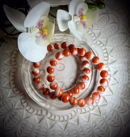 Nanhong Agat Armband ”Warriors Stone” | 9-10 mm