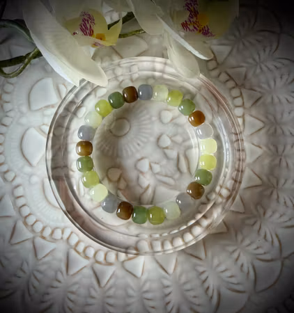 Hetian Jade Mix Armband | 8 mm