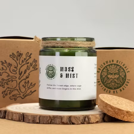 Greenman Rituals Moss & Mist | Doftljus av Sojavax