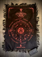 Ancient Witch Mystic Moth Pendulum Divination Cloth