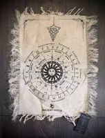 Ancient Witch Sun Face Pendulum Divination Cloth