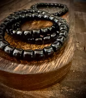Svart Agat Armband ”Modets Sten”
