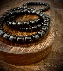 Svart Agat Armband ”Modets Sten”
