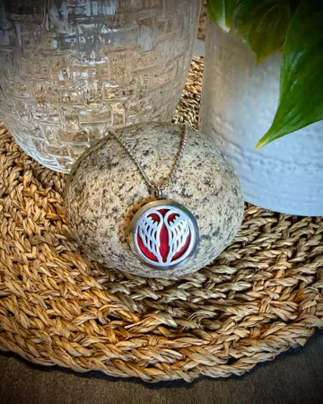 Aromaterapi Halsband i Rostfritt Stål | Angel Wings