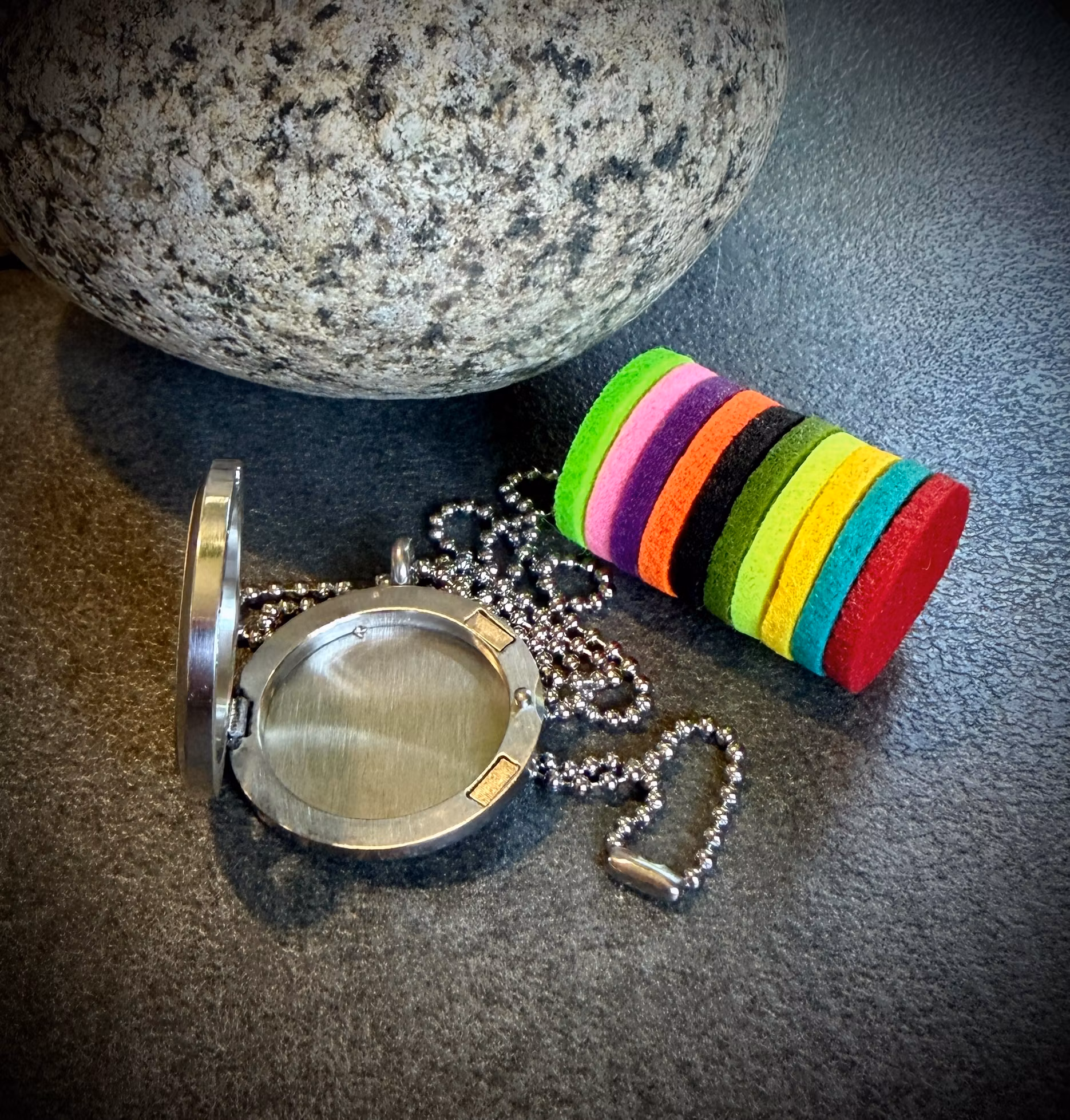 Aromaterapi Halsband i Rostfritt Stål | Chakra