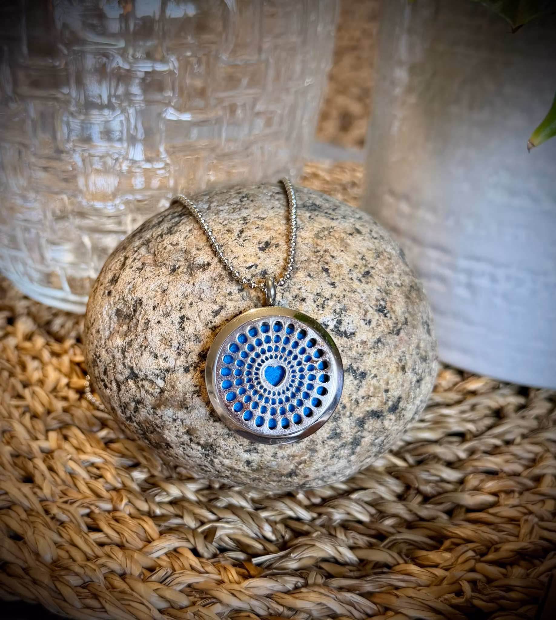 Aromaterapi Halsband i Rostfritt Stål | Heart