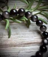 Silverobsidian Armband | 8-9 mm