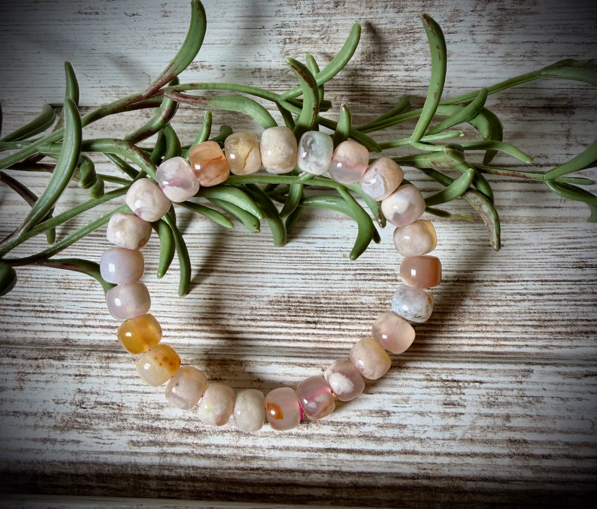 Blomsteragat Armband
