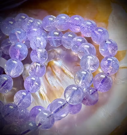 Lavender Moon | Lavendelmånkvarts Armband | 8-9 mm