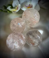 Rosa Samadhi Himalayakvarts Klot