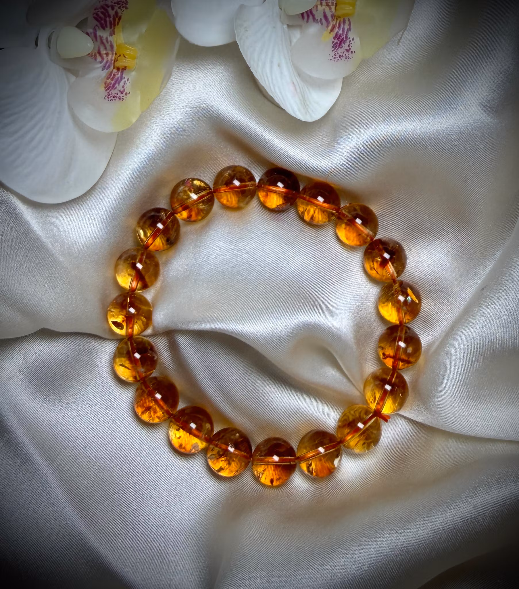 Naturlig Citrin Armband | 10-11 mm HK