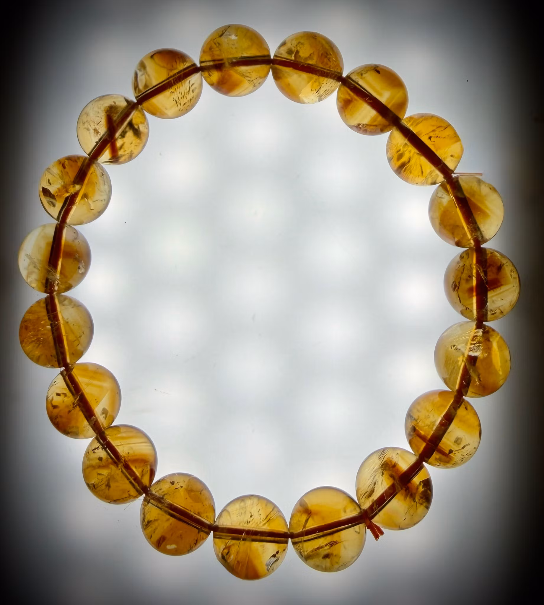 Naturlig Citrin Armband | 10-11 mm HK