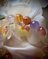Sommararmband Mix Ametist, Eldkvarts & Golden Healer | 10-11 mm