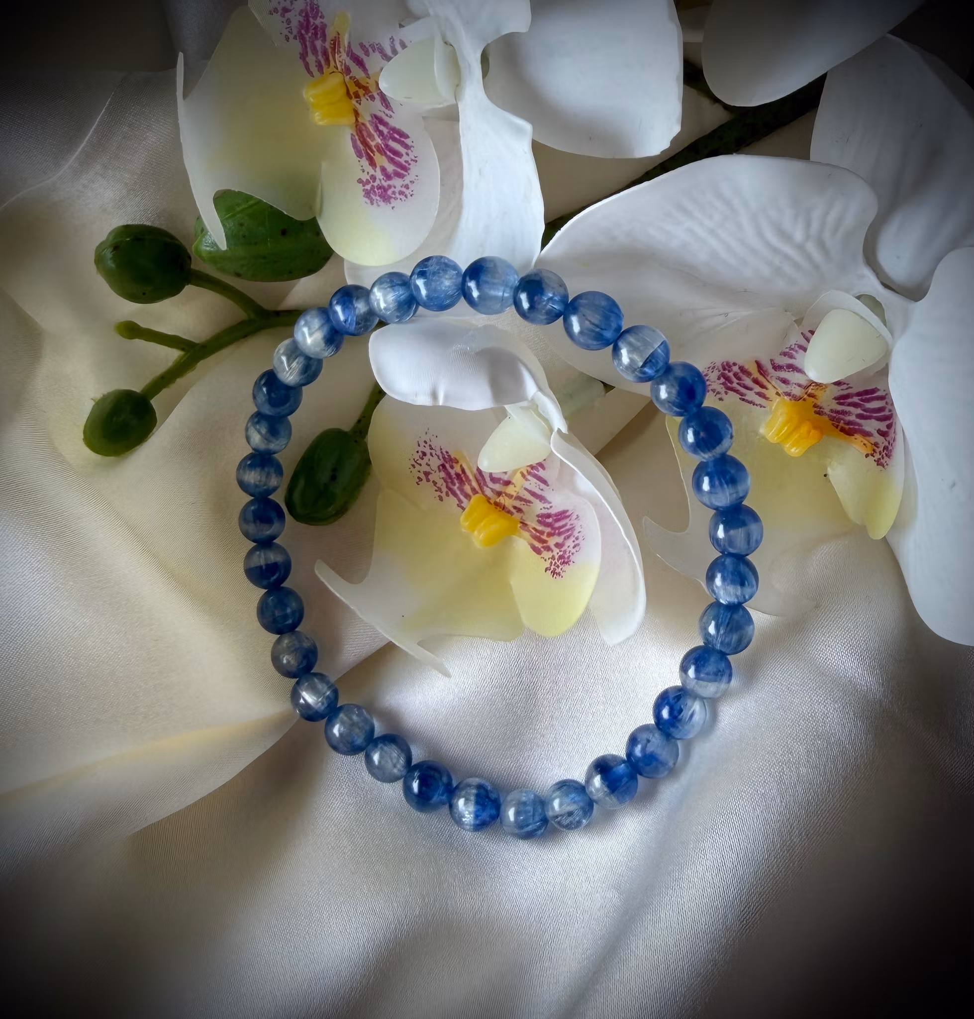 Blå Kyanit Armband | 5,5-6 mm HK