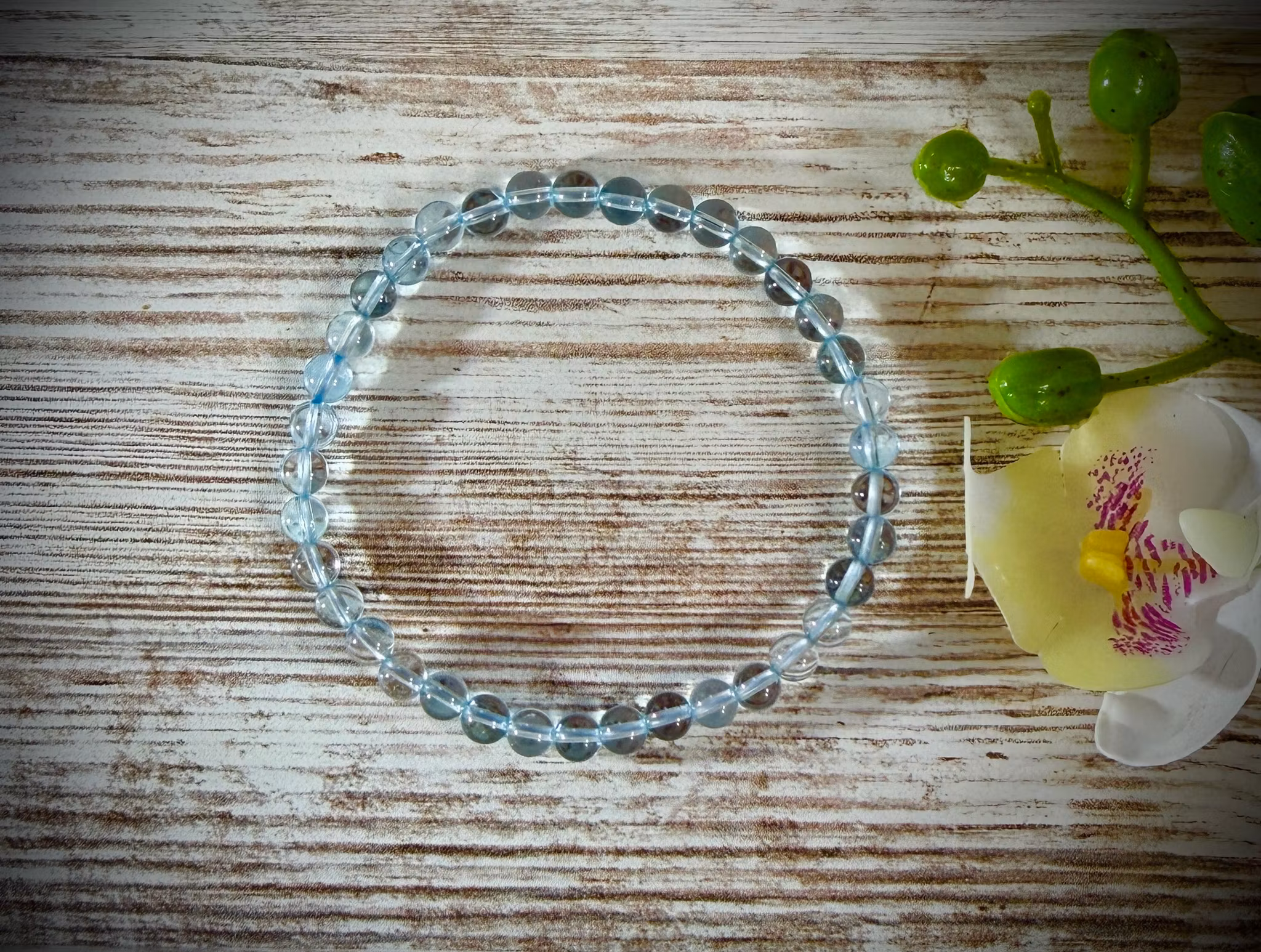 ”Själens Symbol” Blå Topas Armband