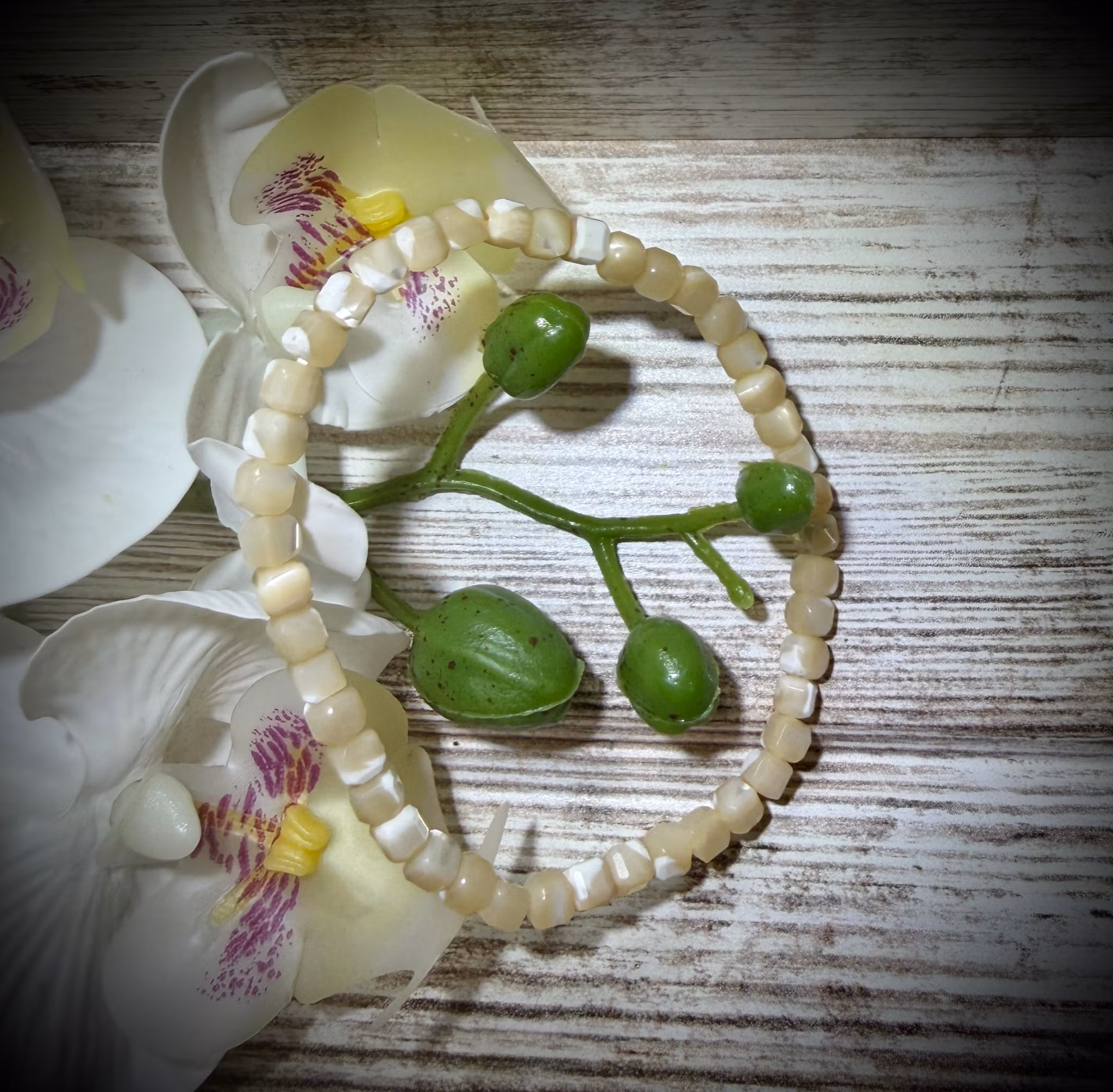 Naturlig Snäcka Armband | 4 mm