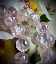 Rosa Samadhi Himalayakvarts Armband | 10 mm