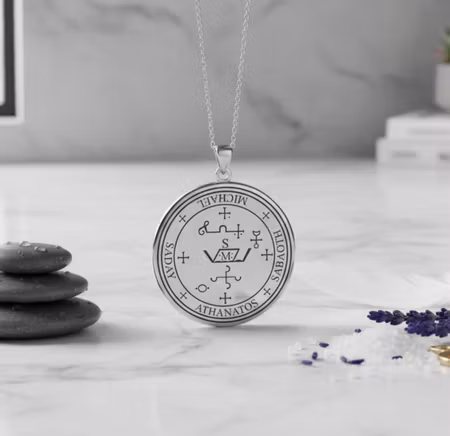 Sigil of the Archangel Michael handgjort hänge i 925 Sterling Silver | Peter Stone