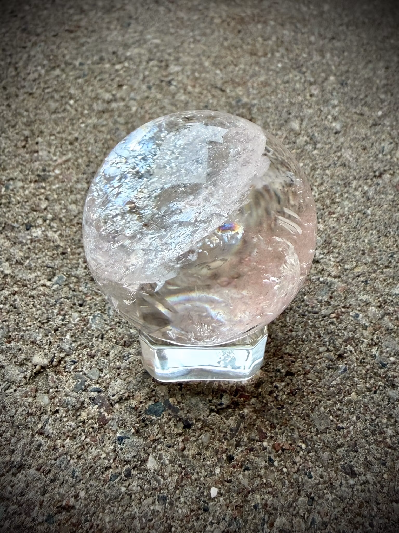 Rosa Samadhi Himalayakvarts Klot 42 mm