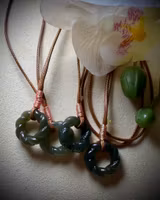 Hetian Jade Justerbart Halsband