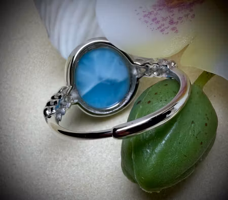 Larimar Ring | 925 Sterling Silver