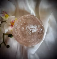 Rosa Samadhi Himalayakvarts Klot 65 mm