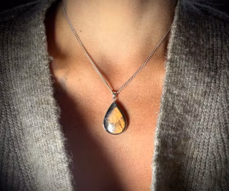 Labradorit Sunset Hänge | 925 Sterling Silver