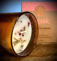 SONG OF INDIA Organic Goodness Smudge Ljus | Rose & Geranium