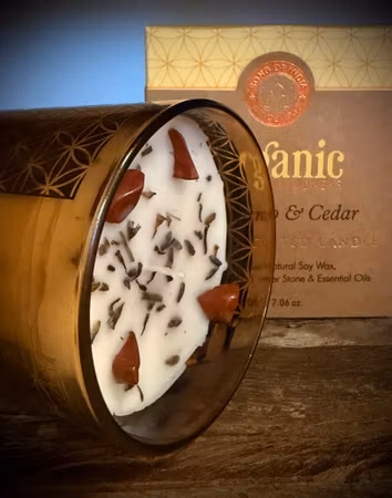 SONG OF INDIA Organic Goodness Smudge Ljus | Palo Santo & Cedar