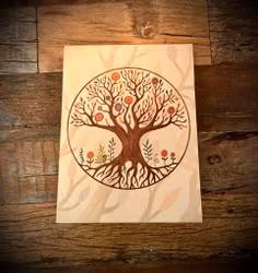 Anteckningsblock Tree of Life Mandala ECO
