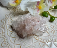 Sällsynt Colombiansk Rosa Lemurian Kluster HK ( Samlarobjekt )