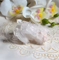 Sällsynt Colombiansk Rosa Lemurian Kluster HK ( Samlarobjekt )