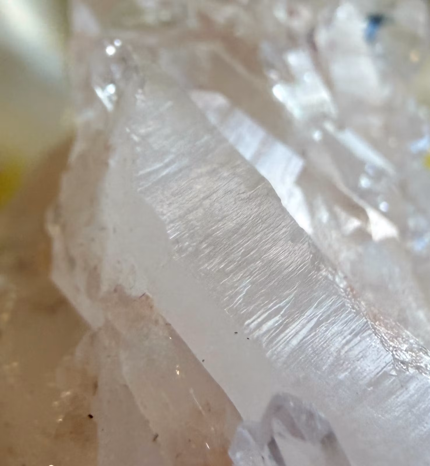 Sällsynt Colombiansk Rosa Lemurian Kluster HK ( Samlarobjekt )