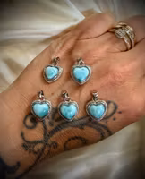 Larimar Hänge | Silverpläterad