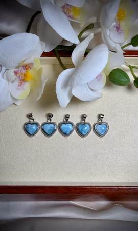 Larimar Hänge | Silverpläterad