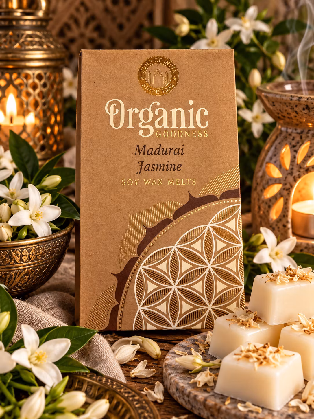 SONG OF INDIA Organic Goodness Naturlig Sojavax Jasmin