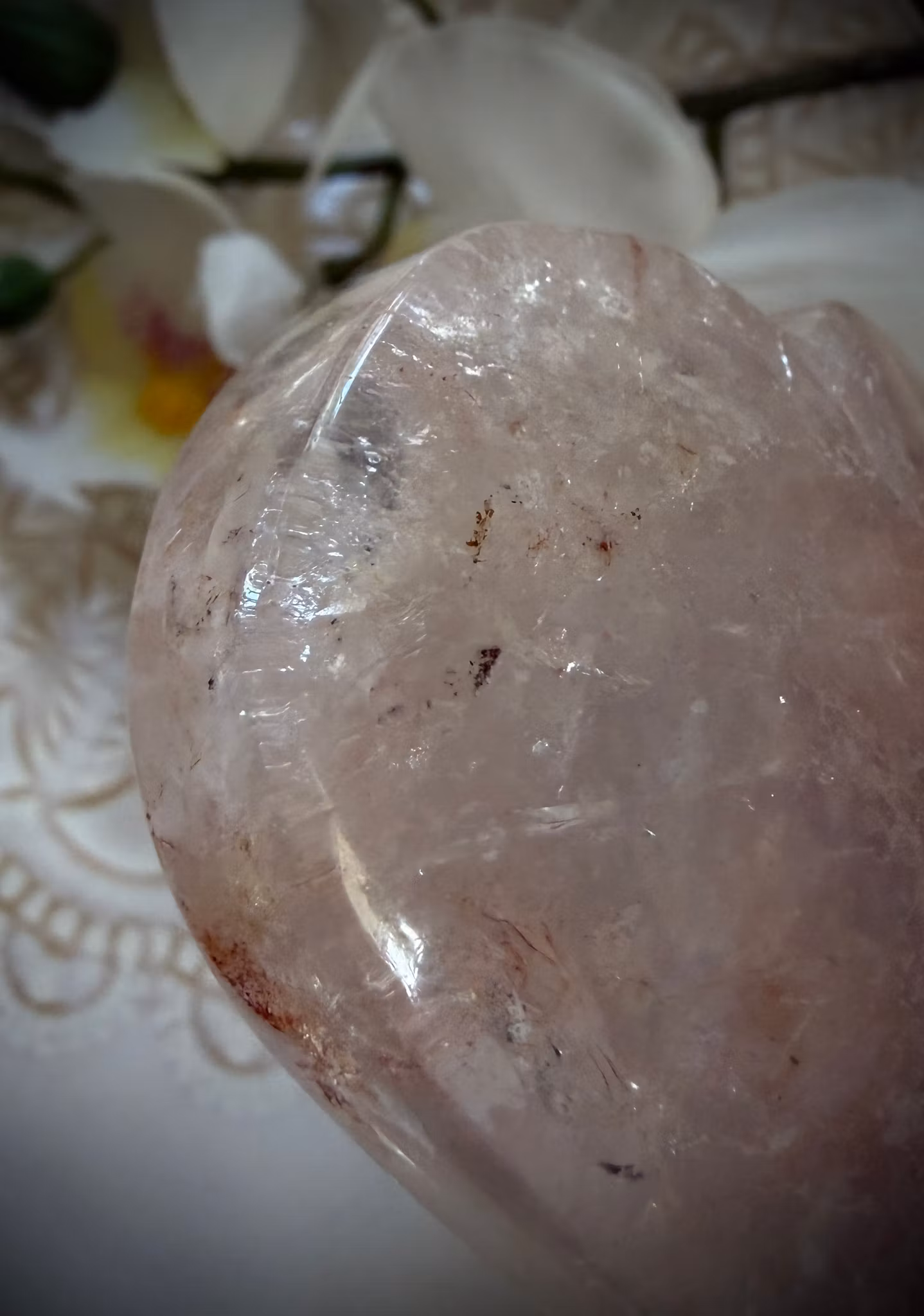 Rosa Samadhi Himalayakvarts Hjärta